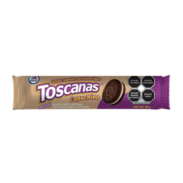 Toscanas Sandwich Sabor Capuchino 200  G Maribel