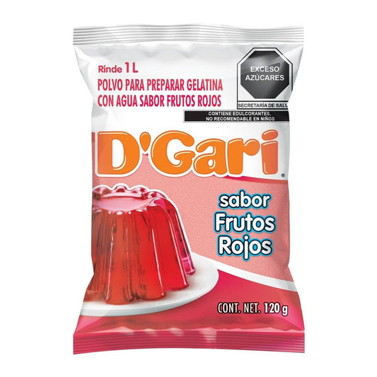 Gelatina de Sabor Frutos Rojos D.Gari 120 g