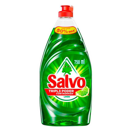 Lavatrastes Salvo Tripl3 Poder Limón 750 ml Detergente Liquido