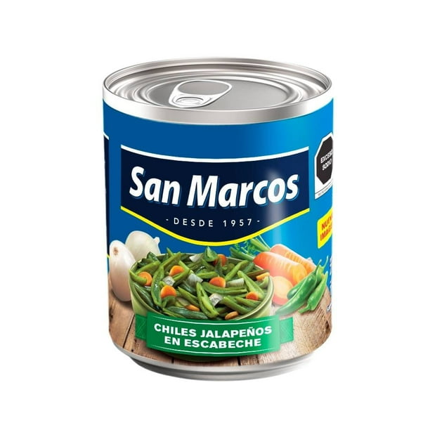 Rajas de Jalapeños en Escabeche 215 g Chiles San Marcos