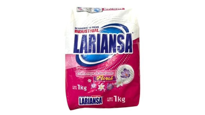 Detergente Lariansa Industrial 1 kg Suavizante Floral para Ropa en Polvo