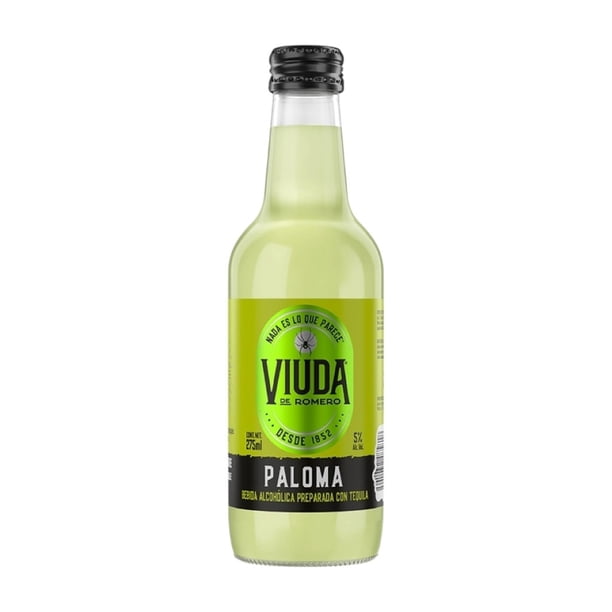 Viuda Vr Paloma  275 Ml Bebida Alcoholica Con Tequila Botella 5 % Alc. Vol.