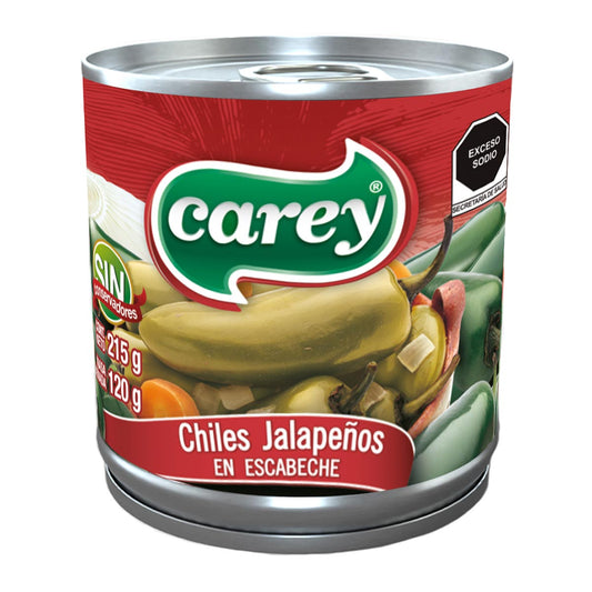Chiles Jalapeños En Escabeche 215 G Carey