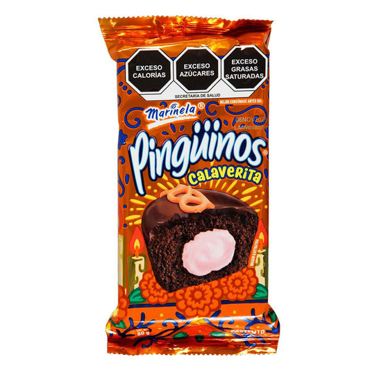 Pinguinos Calaverita 2 pzas 80 g Marinela