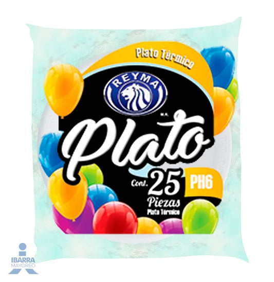 Plato Termico Reyma Ph6 25 pzas