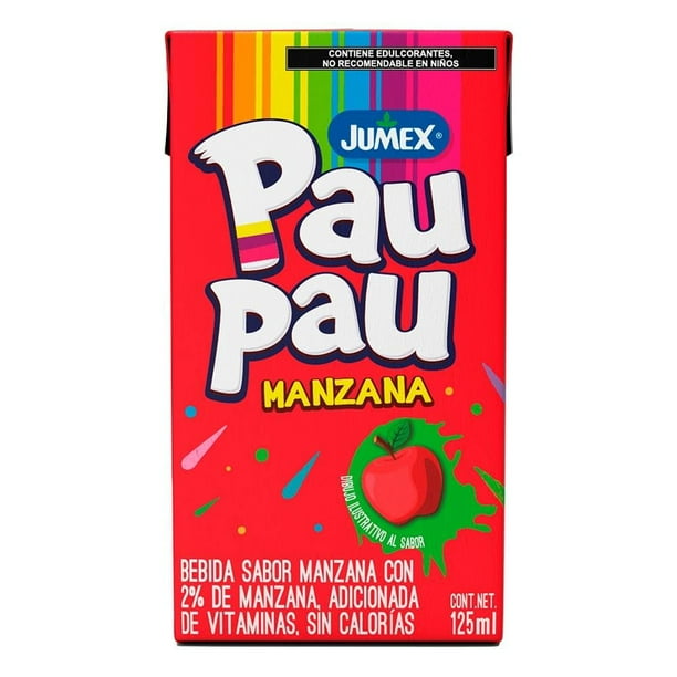 Pau Pau Sabor Manzana 125 ml Jumex