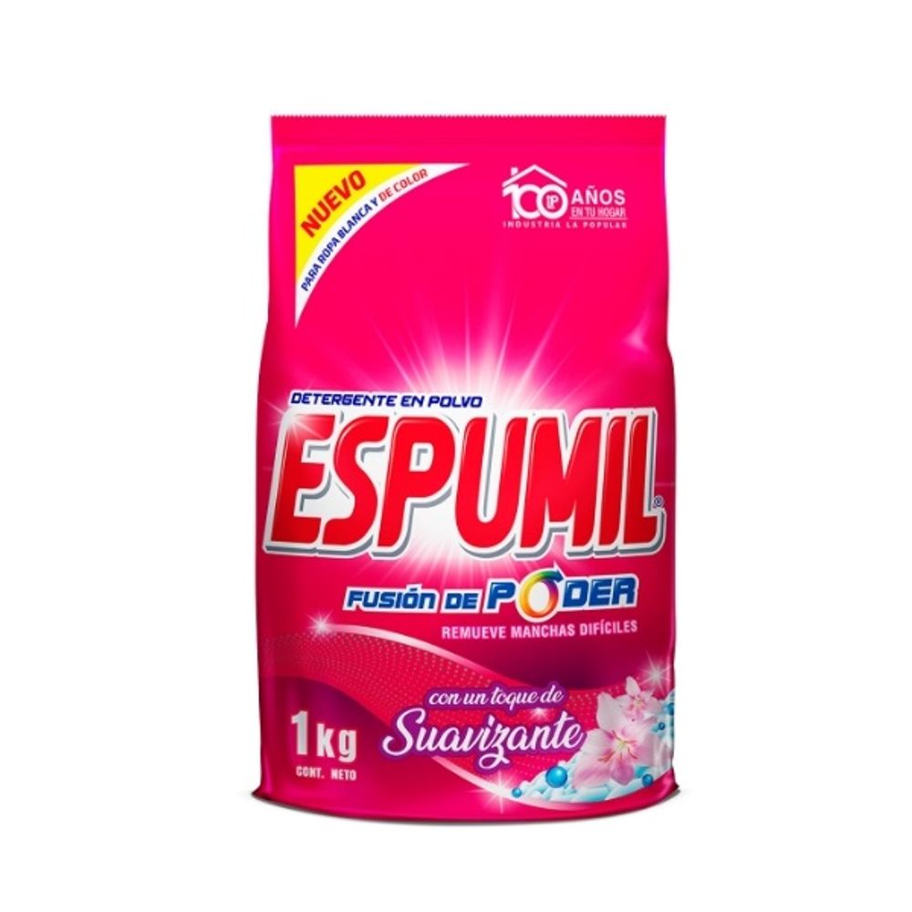 Detergente Espumil 1 kg Explosion de Flores para Ropa en Polvo