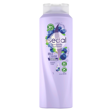 Sedal Coleccion Natural- Brillo y Suavidad 620 ml