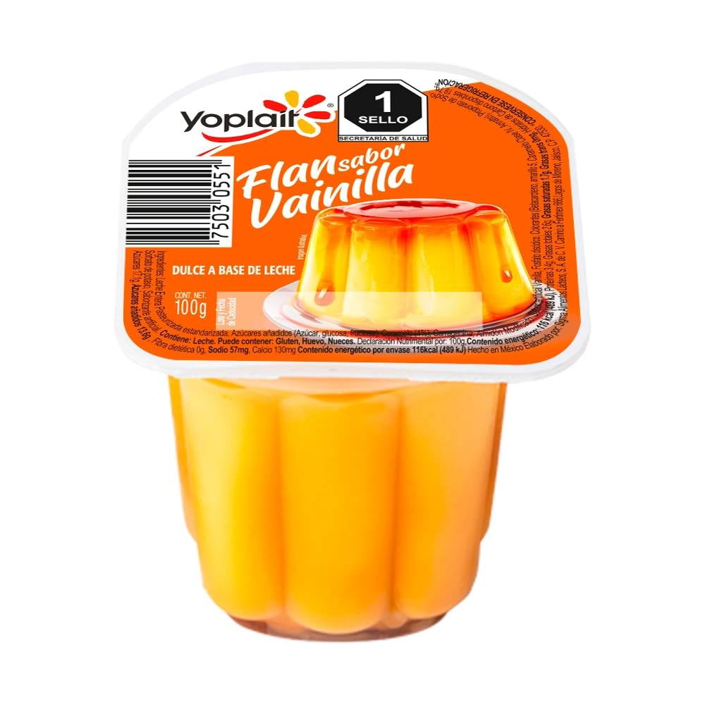 Flan Sabor Vainilla 100 g Yoplait Dulce a Base de Leche