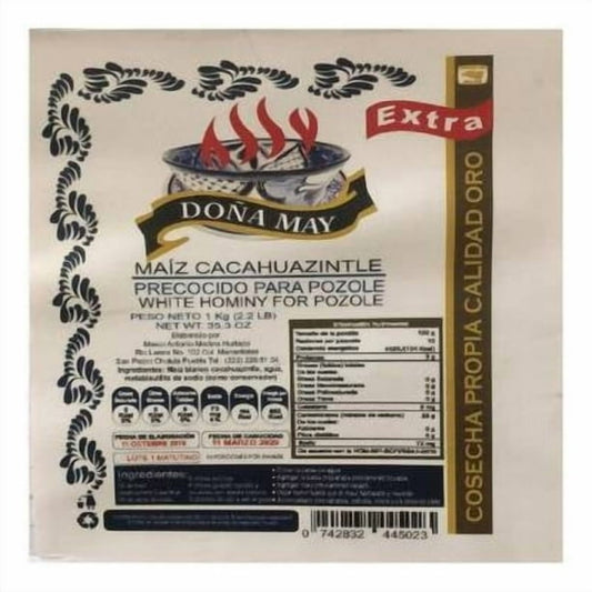 Pozole Tamariz 1 kg Maiz Cacahuazintle Precocido