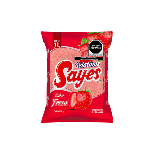 Gelatina de Sabor Fresa Sayes 120 g