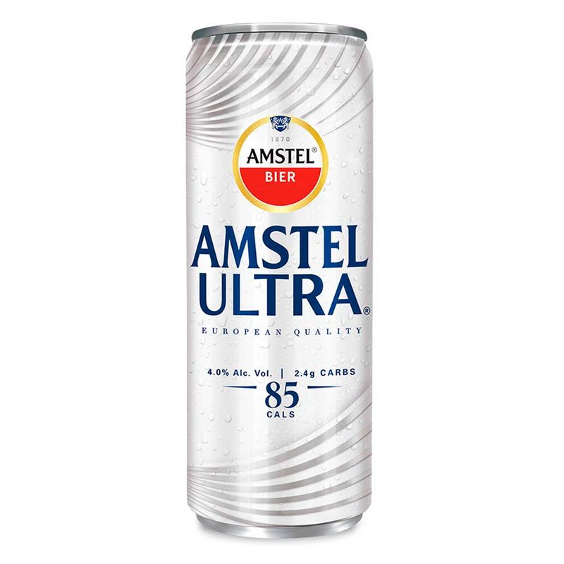 Amstel Ultra 355  Ml Cerveza Lata 4 % Alc. Vol.