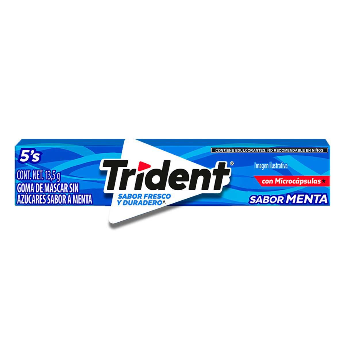 Trident Sabor Menta 5 Pastillas