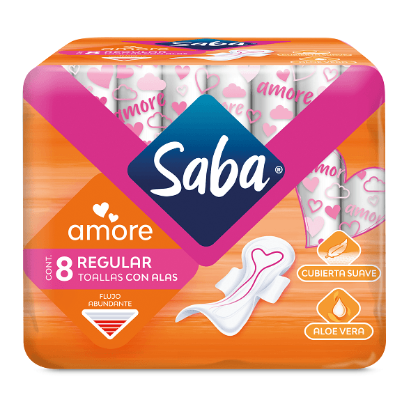 Toallas Saba  Amore 8 Pz Regular Con Alas