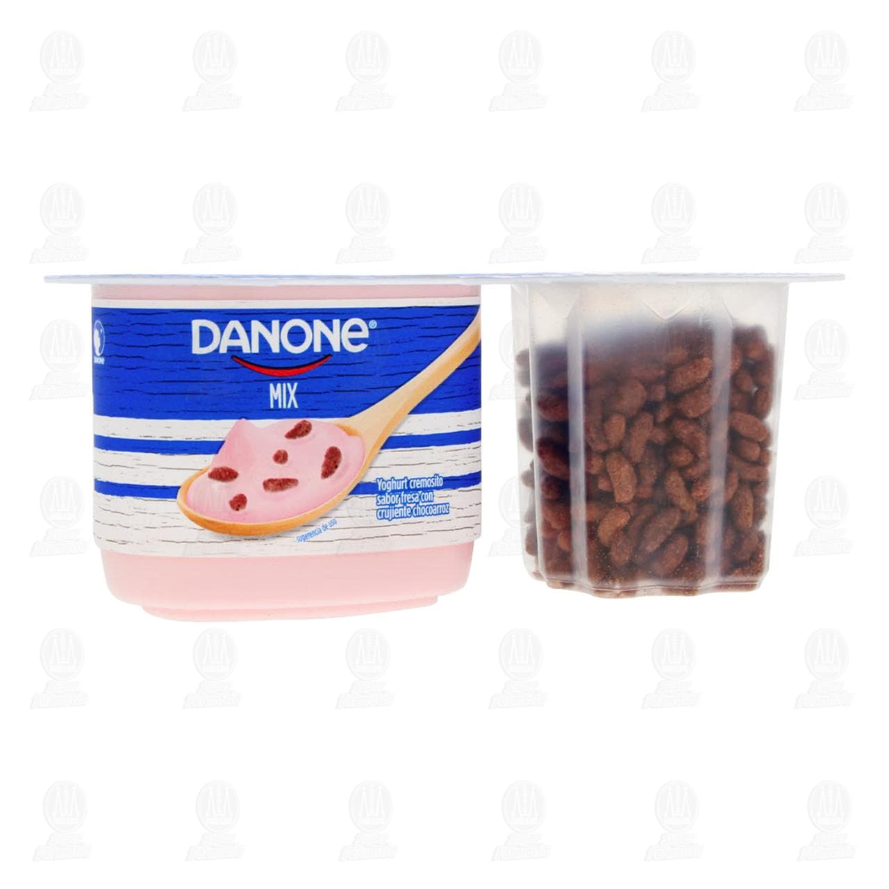 Danone Mix Sabor Fresa 130 G Yoghurt Con Chocoarroz