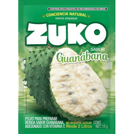 Zuko De  Guanabana Rinde 2 L 13 G Polvo Para Preparar Bebida