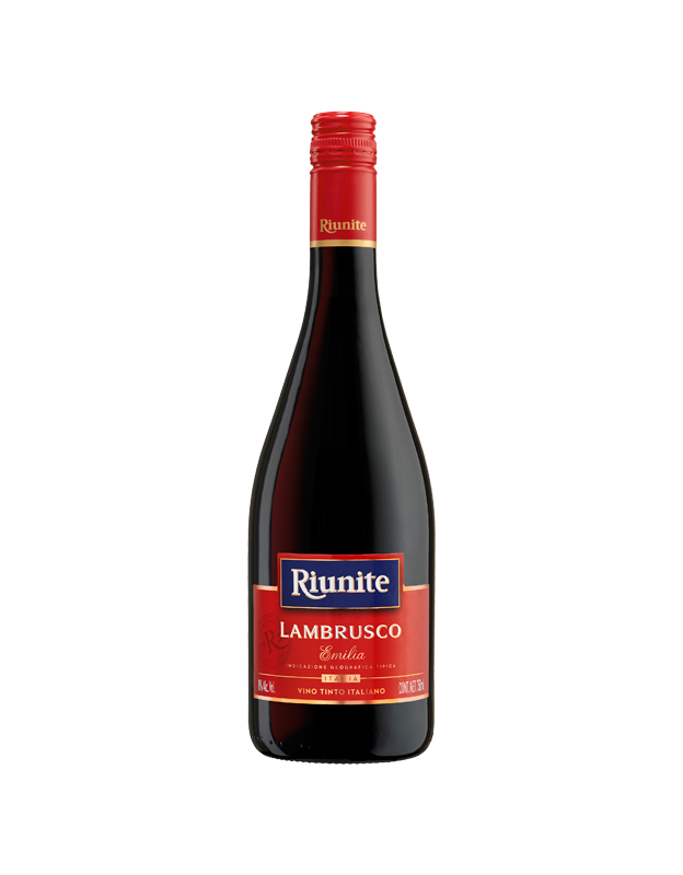 Riunite Lambrusco Vino Tinto Italiano 750 ml 8% Alc. Vol.