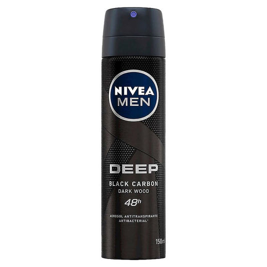 Deep Beat 72 H  Blach Carbon 150 Ml Nivea Men  Aerosol Antitraspirante