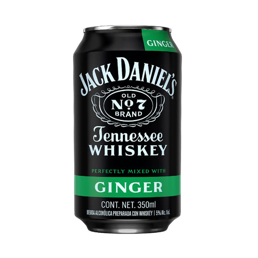 Jack Daniels Ginger 355 ml Bebida Alcohólica con Whiskey Lata 5% Alc. Vol.