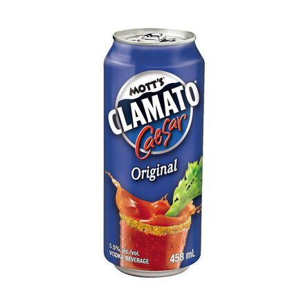 Motts Clamato Caesar 458 ml Lata Bebida Preparada con Vodka 5.5% Alc. Vol.