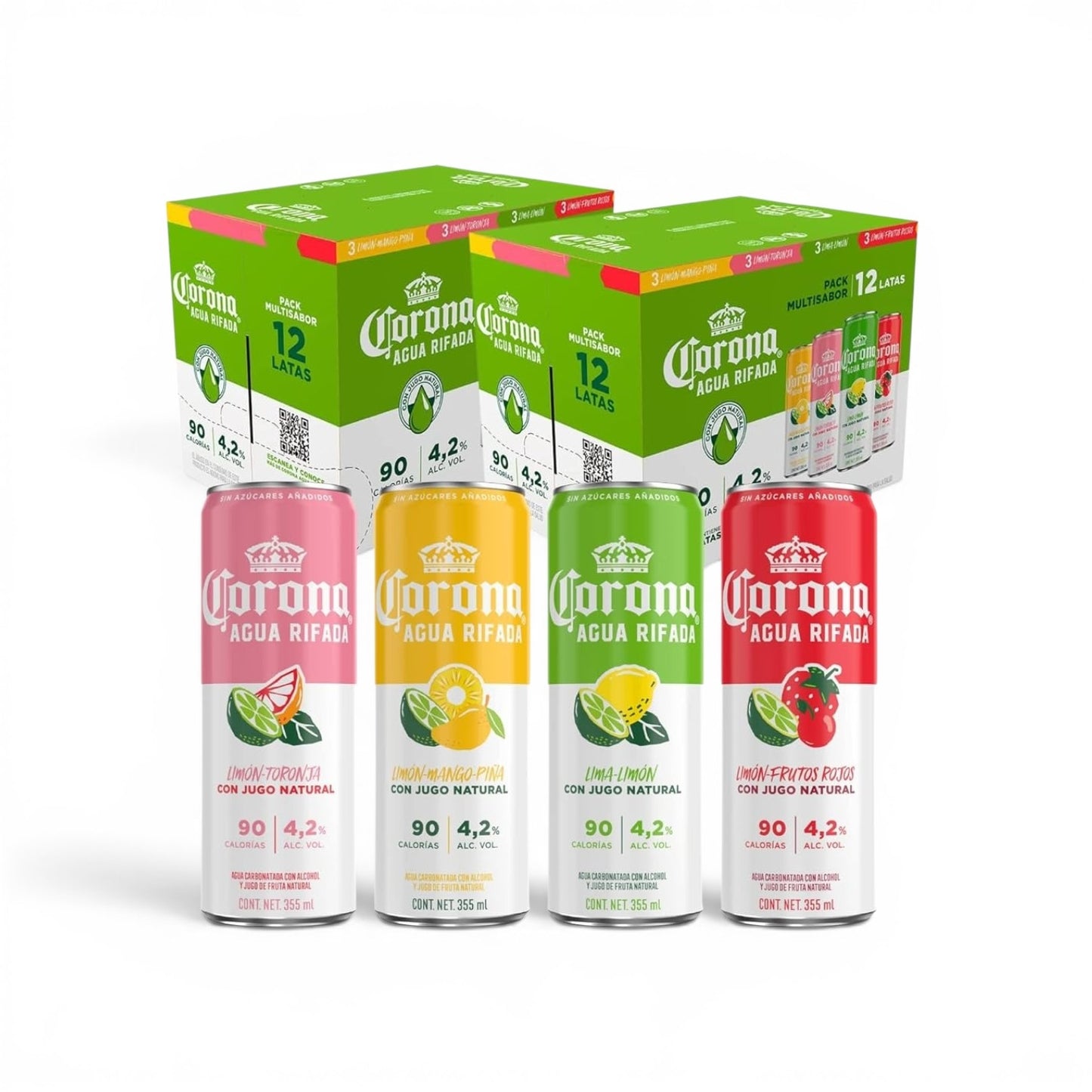 Corona Agua Rifada 355 Ml Cerveza Lata 4.2 % Alc. Vol.