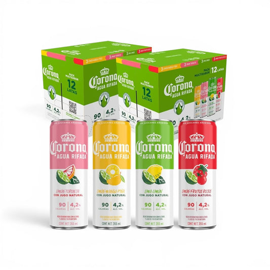 Corona Agua Rifada 355 Ml Cerveza Lata 4.2 % Alc. Vol.