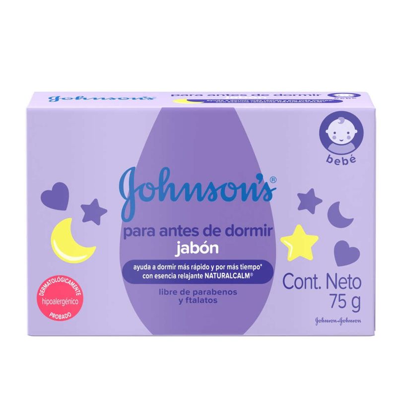 Johnsons Jabón para Bebé Antes de Dormir 75 g