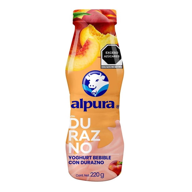 Yoghurt Bebible De Durazno 220 G Alpura