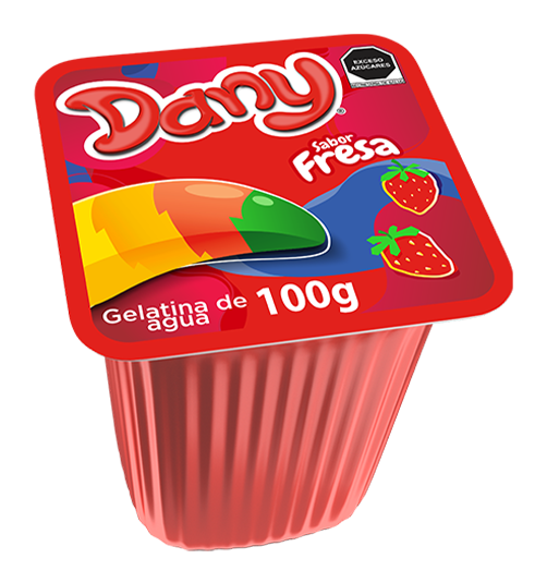 Dany Gelatina Sabor Fresa 100 G Gelatina De Agua
