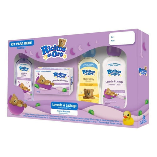 Kit para Bebé Ricitos de Oro Linea Lavanda y Lechuga