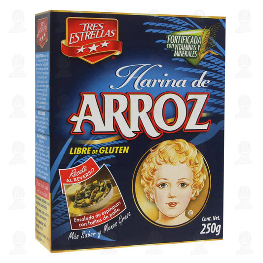Tres Estrellas 250 G Harina De Arroz Sin Gluten