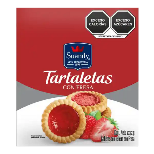 Tartaletas Con Fresa  148 G Suandy