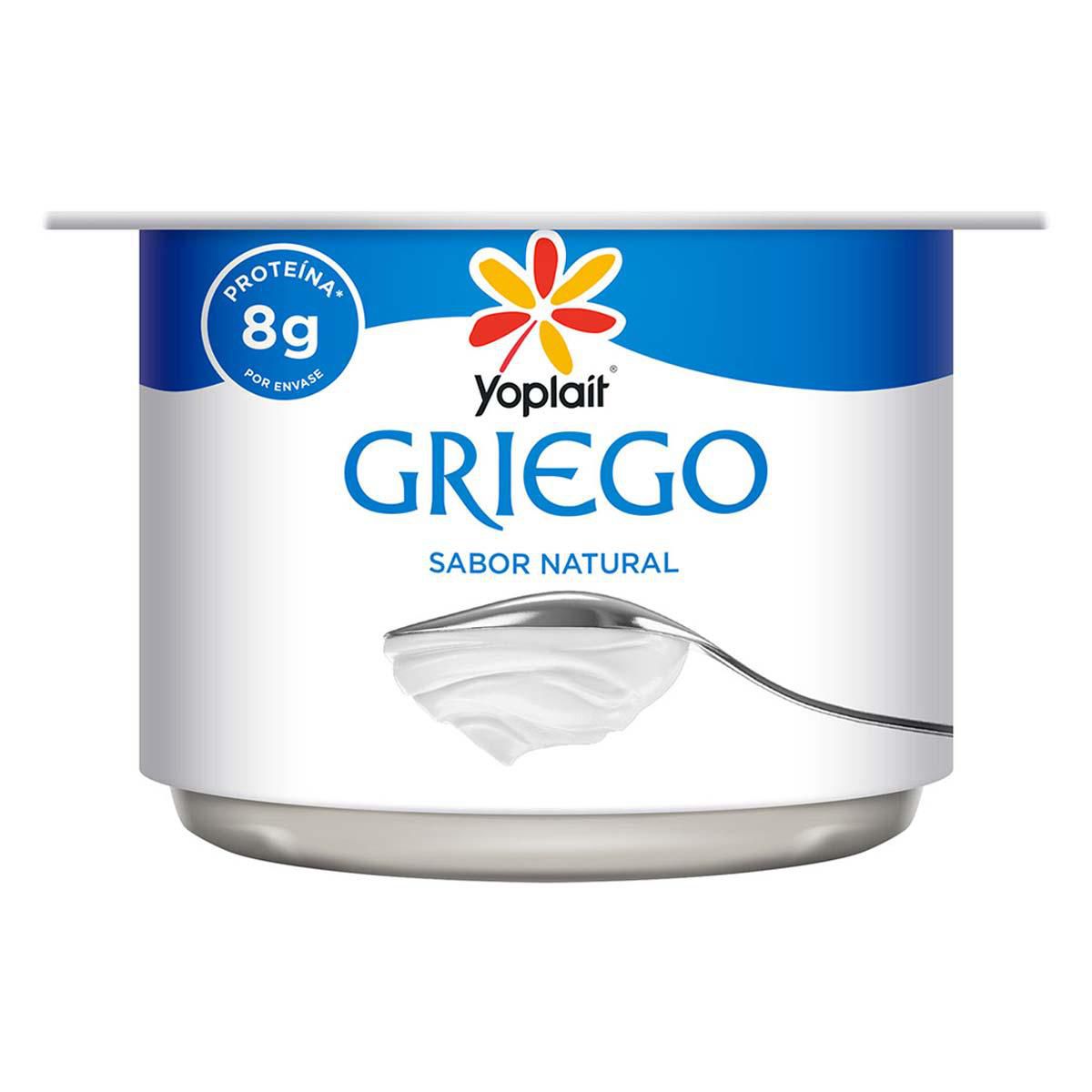 Yoplait Griego Natural Endulzado 120 G Yoghurt Bajo En Grasa