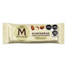 Magnum Almendra Chocolate Blanco 72 g Holanda Peleta Helado