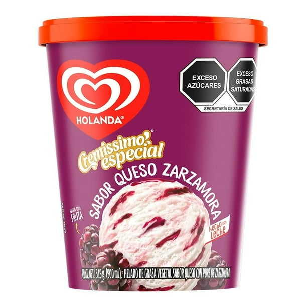 Cremissimo Especial Queso Con Zarzamoras 480 G Helado Holanda